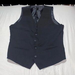 Mens Black Tuxedo Vest Size 40R
